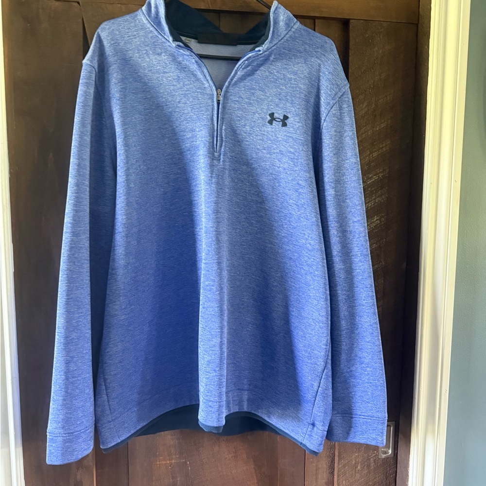Under Armour Heathered Blue Half-Zip Top